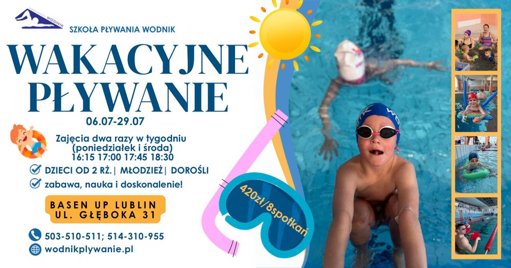 Instruktor pływania Lublin Niemce Lubartów Bełżyce